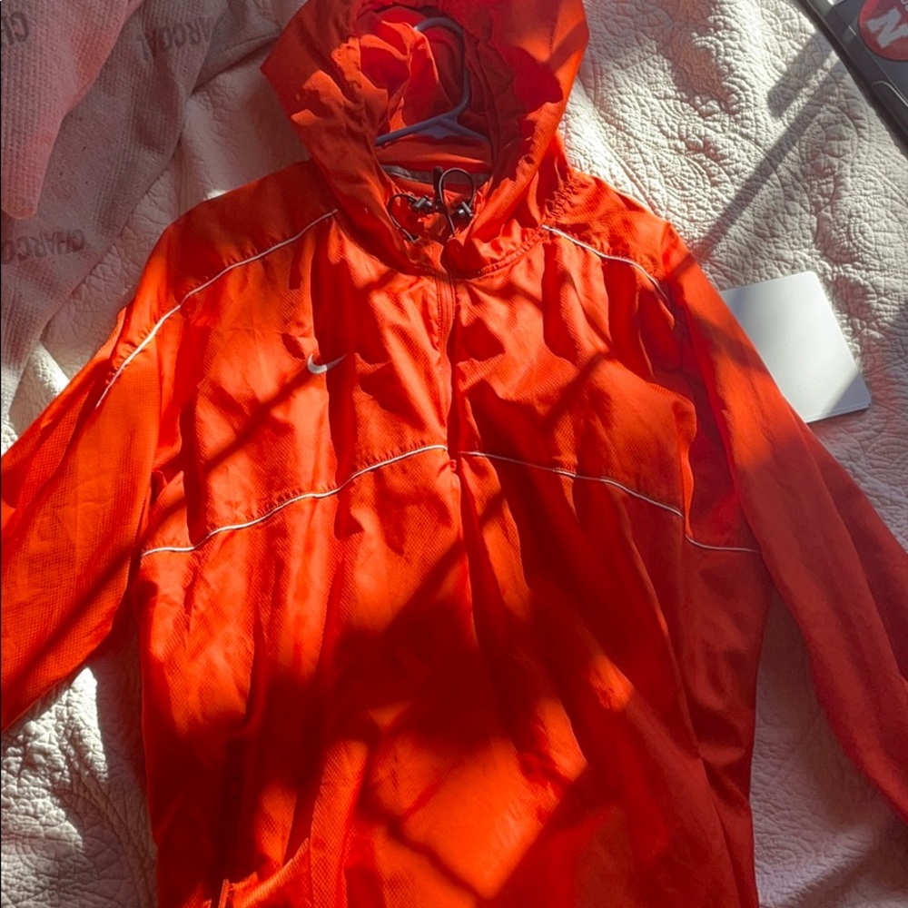 Nike orange windbreaker